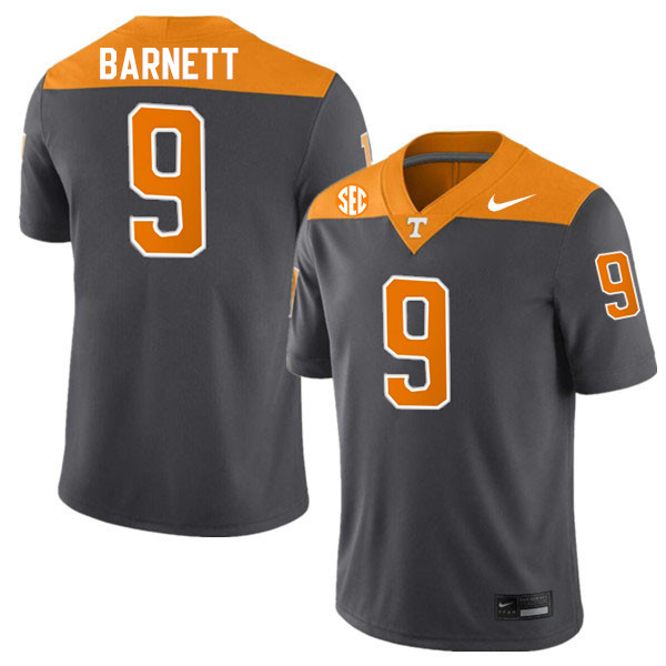Tennessee Volunteers #9 Derek Barnett College Football Jerseys Stitched Sale-Anthracite